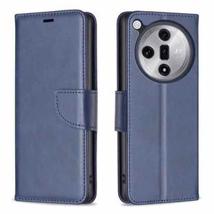 For OPPO Find X7 Lambskin Texture Leather Phone Case(Blue)