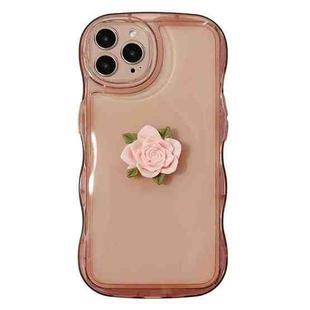 For iPhone 14 Pro Bubble Wave Rose Phone Case(Pink)