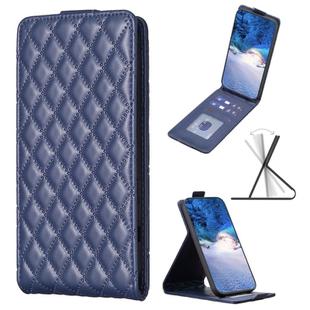 For OPPO A98 5G Diamond Lattice Vertical Flip Leather Phone Case(Blue)