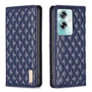 For OPPO A79 5G Diamond Lattice Magnetic Leather Flip Phone Case(Blue)