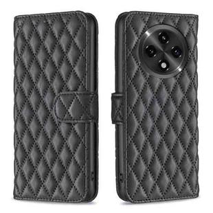 For OPPO A3 Pro 5G/A2 Pro 5G Diamond Lattice Wallet Leather Flip Phone Case(Black)