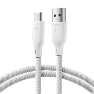JOYROOM SA34-AC6 100W USB to USB-C/Type-C Fast Charge Data Cable, Length: 1m(White)