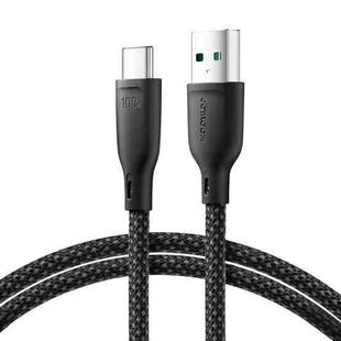 JOYROOM SA34-AC6 100W USB to USB-C/Type-C Fast Charge Data Cable, Length: 1m(Black)