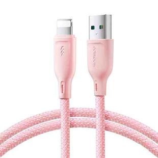 JOYROOM SA34-AL3 3A USB to 8 Pin Fast Charge Data Cable, Length: 1m(Pink)