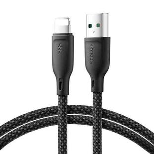 JOYROOM SA34-AL3 3A USB to 8 Pin Fast Charge Data Cable, Length: 1m(Black)