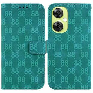 For OnePlus 11 Double 8-shaped Embossed Leather Phone Case(Green)