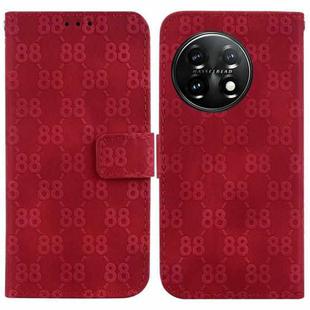 For OnePlus Nord CE 2 Lite 5G Double 8-shaped Embossed Leather Phone Case(Red)