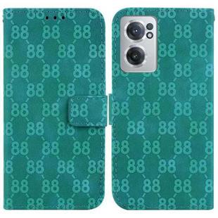 For OnePlus Nord N20 5G Double 8-shaped Embossed Leather Phone Case(Green)