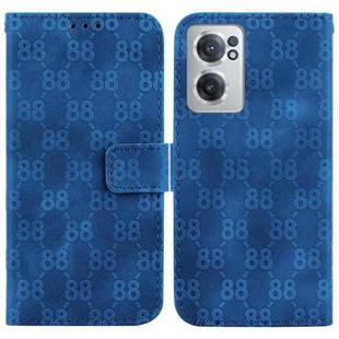 For OnePlus Nord N20 5G Double 8-shaped Embossed Leather Phone Case(Blue)