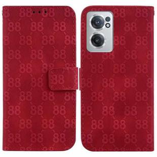 For OnePlus Nord N20 5G Double 8-shaped Embossed Leather Phone Case(Red)