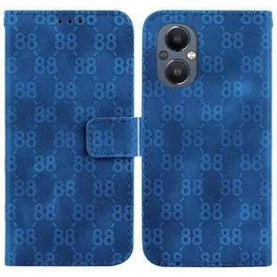 For OnePlus Nord 2 5G Double 8-shaped Embossed Leather Phone Case(Blue)