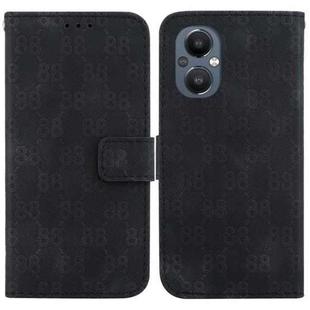 For OnePlus Nord 2 5G Double 8-shaped Embossed Leather Phone Case(Black)