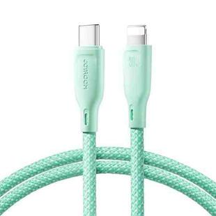 JOYROOM SA34-CL3 30W USB-C/Type-C to 8 Pin Fast Charge Data Cable, Length: 1m(Green)