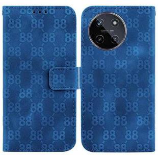 For Realme 11 4G Global Double 8-shaped Embossed Leather Phone Case(Blue)