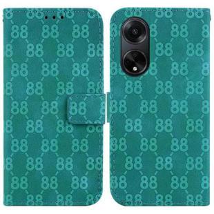 For OPPO A98 5G / F23 5G India Double 8-shaped Embossed Leather Phone Case(Green)