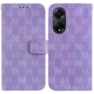 For OPPO A98 5G / F23 5G India Double 8-shaped Embossed Leather Phone Case(Purple)