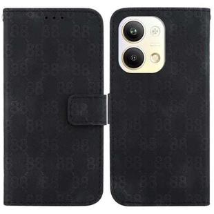 For OPPO Reno9 Pro Double 8-shaped Embossed Leather Phone Case(Black)