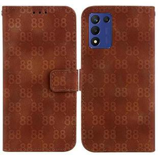 For OPPO K9s 5G / Realme 9 5G Speed Double 8-shaped Embossed Leather Phone Case(Brown)
