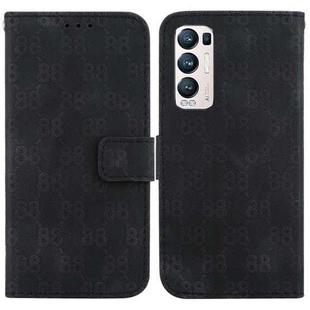 For OPPO Find X3 Neo / Reno5 Pro+ 5G Double 8-shaped Embossed Leather Phone Case(Black)