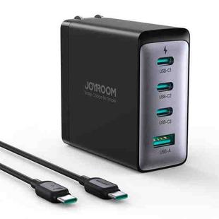JOYROOM JR-TCG04 100W USB+3 x Type-C GaN Multi-port Charger Set, Specification:US Plug(Black)