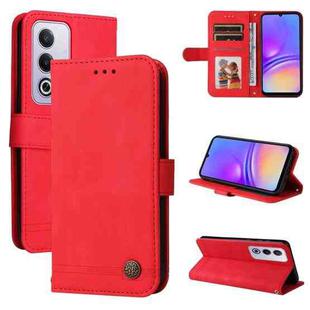 For OPPO A3 Pro 5G Global / India Skin Feel Life Tree Metal Button Leather Phone Case(Red)