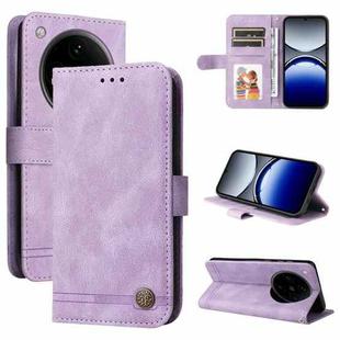 For OPPO Find X8 Pro Skin Feel Life Tree Metal Button Leather Phone Case(Purple)