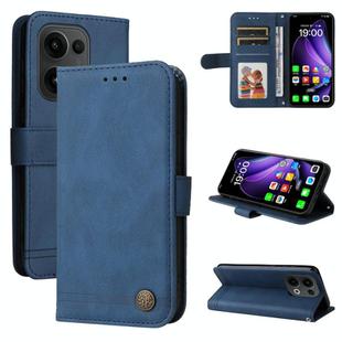 For OPPO Reno13 Global Skin Feel Life Tree Metal Button Leather Phone Case(Blue)