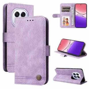 For OPPO F29 5G Global Skin Feel Life Tree Metal Button Leather Phone Case(Purple)