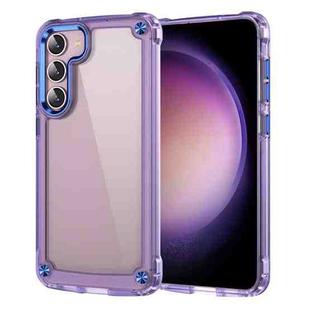 For Samsung Galaxy S23 5G Skin Feel TPU + PC Phone Case(Transparent Purple)