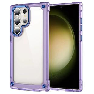 For Samsung Galaxy S25 Ultra 5G Skin Feel TPU + PC Phone Case(Transparent Purple)
