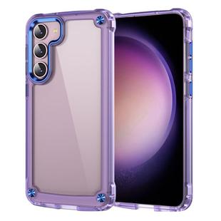 For Samsung Galaxy S25+ 5G Skin Feel TPU + PC Phone Case(Transparent Purple)