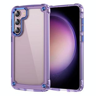 For Samsung Galaxy S25 5G Skin Feel TPU + PC Phone Case(Transparent Purple)