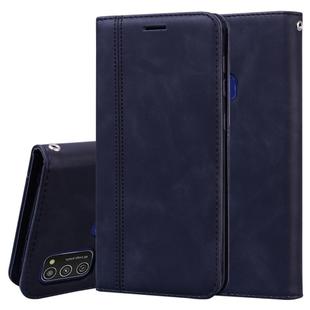 For Samsung Galaxy M21 Frosted Business Magnetic Horizontal Flip PU Leather Case with Holder & Card Slot & Lanyard(Black)