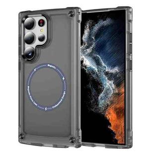 For Samsung Galaxy S25 Ultra 5G Skin Feel TPU + PC MagSafe Magnetic Phone Case(Transparent Black)