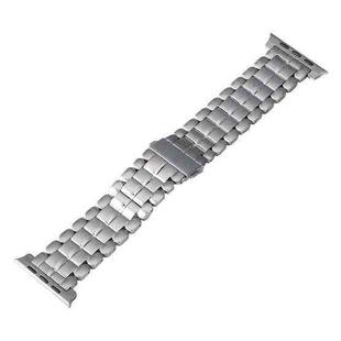 For Apple Watch Series 8 45mm Five Beads Titanium Steel Watch Band(Silver)