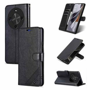 For Huawei Maimang 30 AZNS Sheepskin Texture Flip Leather Phone Case(Black)