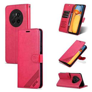 For Huawei Mate 70 AZNS Sheepskin Texture Flip Leather Phone Case(Red)