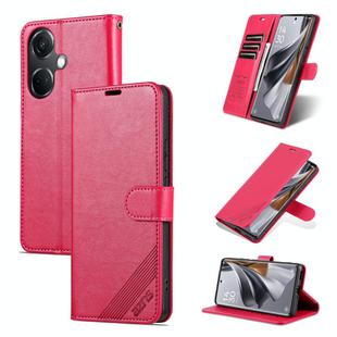 For OPPO K11 5G AZNS Sheepskin Texture Flip Leather Phone Case(Red)