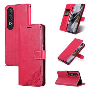 For OPPO K12 AZNS Sheepskin Texture Flip Leather Phone Case(Red)