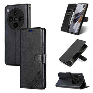 For OPPO Find X8 Pro AZNS Sheepskin Texture Flip Leather Phone Case(Black)