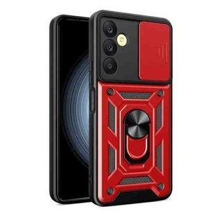 For Samsung Galaxy A25 5G Sliding Camera Cover Design TPU+PC Phone Case(Red)