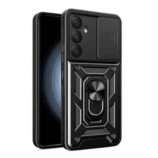 For Samsung Galaxy A35 5G Sliding Camera Cover Design TPU+PC Phone Case(Black)