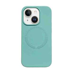 For iPhone 15 Magsafe Magnetic Silicone Phone Case(Ice Blue)