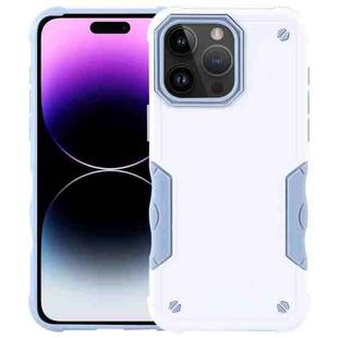 For iPhone 15 Pro Non-slip Shockproof Armor Phone Case(White)