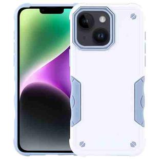 For iPhone 15 Plus Non-slip Shockproof Armor Phone Case(White)