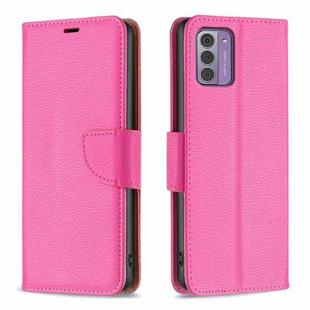 For Nokia G42/G310 Litchi Texture Pure Color Leather Phone Case(Rose Red)