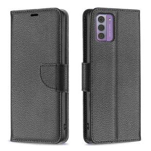 For Nokia G42/G310 Litchi Texture Pure Color Leather Phone Case(Black)