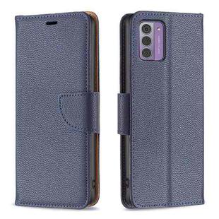 For Nokia G42/G310 Litchi Texture Pure Color Leather Phone Case(Blue)