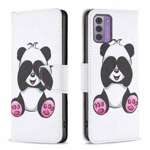 For Nokia G42/G310 Colored Drawing Leather Phone Case(Panda)
