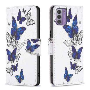 For Nokia G42/G310 Colored Drawing Leather Phone Case(Butterflies)